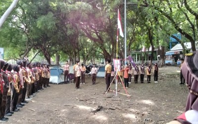 Perkemahan PERKASA Pramuka SMPTIA Berlangsung Sukses di Pantai Tampora Situbondo